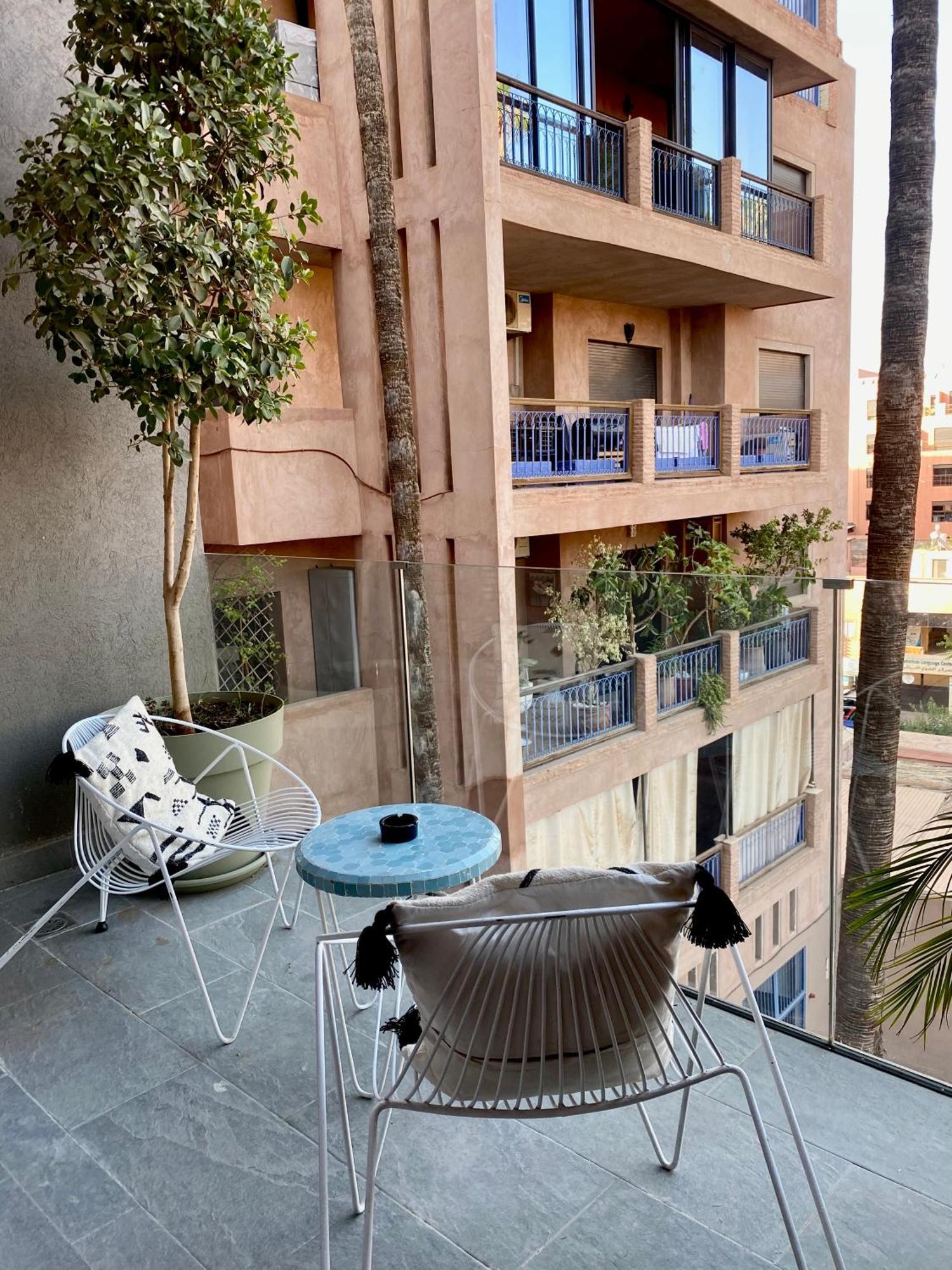 Rooftop Pool, Bright & Cozy Apartment In City Center Marrakesh Buitenkant foto